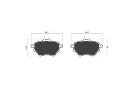 OPTIMA Rear Brake Pads for Citroën C4 - SKU OPT7229 - SpareMe South Africa