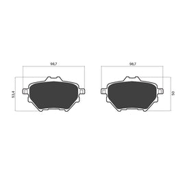 OPTIMA Rear Brake Pads for Citroën C4 - SKU OPT7229 - SpareMe South Africa