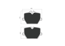 OPTIMA Rear Brake Pads for BMW 3 Series - SKU OPT7233 - SpareMe South Africa