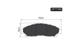 OPTIMA Front Brake Pads for Toyota Hiace - SKU OPT7786 - SpareMe South Africa
