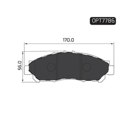 OPTIMA Front Brake Pads for Toyota Hiace - SKU OPT7786 - SpareMe South Africa