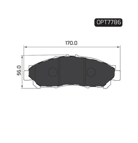 OPTIMA Front Brake Pads for Toyota Hiace - SKU OPT7786 - SpareMe South Africa