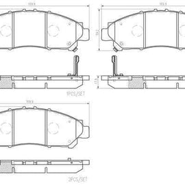 Brembo Brake Pads Front Toyota Quantum2019 ( Set Lh&Rh) (P83173) Brake Pads FERODO