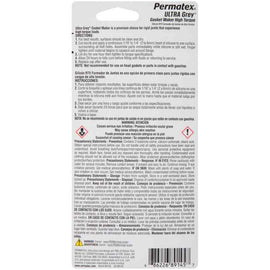 Permatex Ultra Grey RTV Silicone Gasket Maker Lubricates Permatex