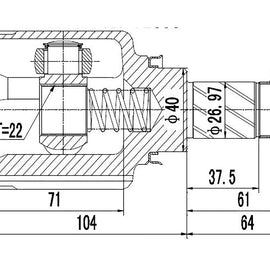 OPTIMA Front Inner Cv Joint - SKU RN4002 - SpareMe