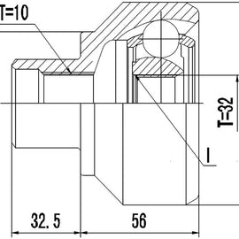 OPTIMA Front Outer Cv Joint - SKU RV3002 - SpareMe