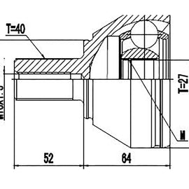 OPTIMA Front Outer Cv Joint - SKU RV3011 - SpareMe
