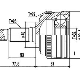 OPTIMA Front Outer Cv Joint - SKU RV3013A - SpareMe