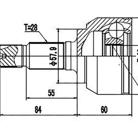 LAND ROVER Freelander - Rear Outer Cv Joint | OPTIMA | RV3015