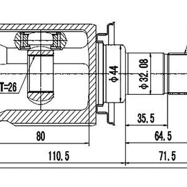 OPTIMA Front Inner Cv Joint - SKU RV4007 - SpareMe