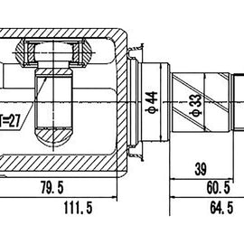 OPTIMA Front Inner Cv Joint - SKU RV4010 - SpareMe