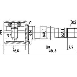 OPTIMA Front Inner Cv Joint - SKU RV4015 - SpareMe