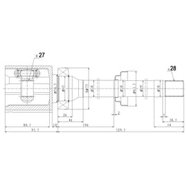 OPTIMA Front Inner Cv Joint - SKU RV4021 - SpareMe