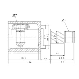 OPTIMA Front Inner Cv Joint - SKU RV4024 - SpareMe