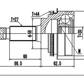 OPTIMA Front Outer Cv Joint - SKU SB3001A - SpareMe