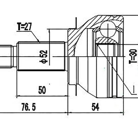 OPTIMA Front Outer Cv Joint - SKU SB3004 - SpareMe