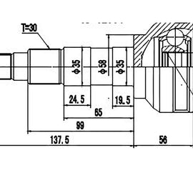 OPTIMA Front Outer Cv Joint - SKU SB5913 - SpareMe