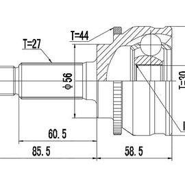 OPTIMA Front Outer Cv Joint - SKU SB5931A - SpareMe