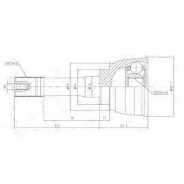 OPTIMA Front Outer Cv Joint - SKU SU3013 - SpareMe