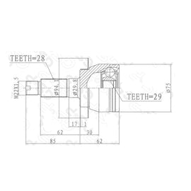 SUZUKI Swift - Front Outer Cv Joint | OPTIMA | SU3019
