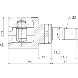 OPTIMA Front Inner Cv Joint - SKU SU4007 - SpareMe