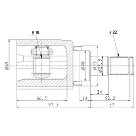 OPTIMA Front Inner Cv Joint - SKU SU4021 - SpareMe