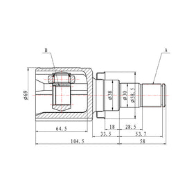 OPTIMA Front Inner Cv Joint - SKU SU4023 - SpareMe