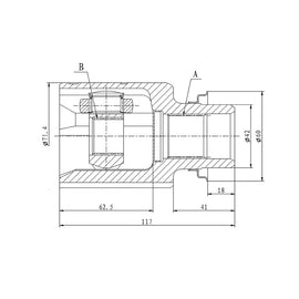 OPTIMA Front Inner Cv Joint - SKU SU4024 - SpareMe