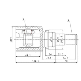 OPTIMA Front Inner Cv Joint - SKU SU4025 - SpareMe