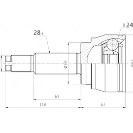 OPTIMA Front Outer Cv Joint - SKU SY3001 - SpareMe