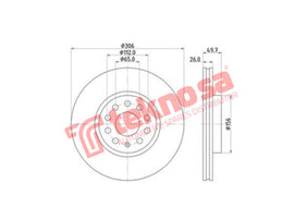 Brake Components Brake Disc TBD2010-D OPTIMA
