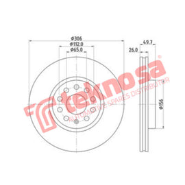 Brake Components Brake Disc TBD2010-D OPTIMA