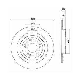 GWM H6 - Rear Brake Disc | OPTIMA | TBD2012-D - SKU TBD2012-D - SpareMe South Africa
