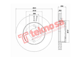 Brake Components Brake Disc TBD2013-D OPTIMA