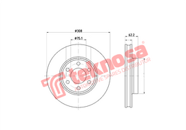 Brake Components Brake Disc TBD2014-D OPTIMA