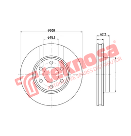 Brake Components Brake Disc TBD2014-D OPTIMA