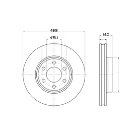 FORD TRANSIT CUSTOM - Front Brake Disc | OPTIMA | TBD2014-D - SKU TBD2014-D - SpareMe South Africa