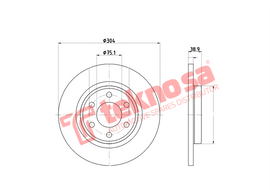 Brake Components Brake Disc TBD2015-D OPTIMA