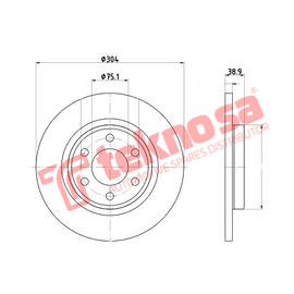 Brake Components Brake Disc TBD2015-D OPTIMA