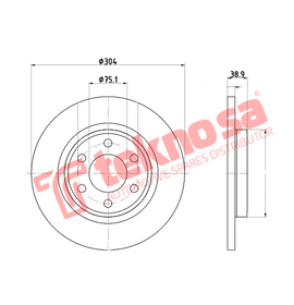 Brake Components Brake Disc TBD2015-D OPTIMA