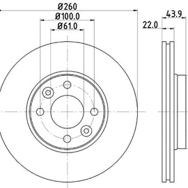NISSAN Micra - Front Brake Disc | OPTIMA | TBD7000-D - SKU TBD7000-D - SpareMe South Africa