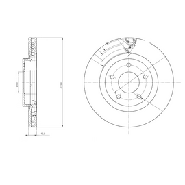 OPTIMA Front Brake Disc for JEEP Compass - SKU TBD7011-D - SpareMe South Africa
