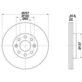 OPEL Adam - Front Brake Disc | OPTIMA | TBD7018-D - SKU TBD7018-D - SpareMe South Africa