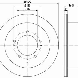 LEXUS LX - Rear Brake Disc | OPTIMA | TBD7047-D - SKU TBD7047-D - SpareMe South Africa