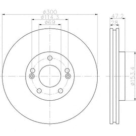 KIA Optima - Front Brake Disc | OPTIMA | TBD7048-D - SKU TBD7048-D - SpareMe South Africa