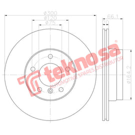 Brake Components Brake Disc TBD7057-D OPTIMA