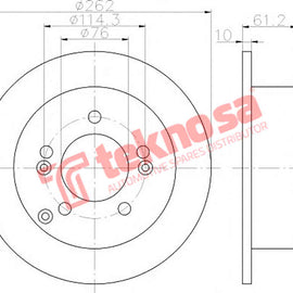Brake Components Brake Disc TBD7060-D OPTIMA