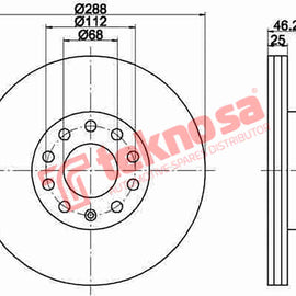 Brake Components Brake Disc TBD7063-D OPTIMA