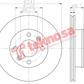 Brake Components Brake Disc TBD7065-D OPTIMA