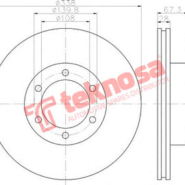Brake Components Brake Disc TBD7070-D OPTIMA